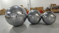 Ballon publicitaire gonflable en forme de boule miroir, sphère disco en PVC pour fête