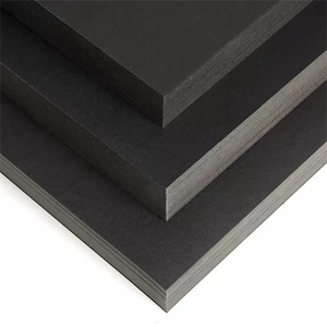 two side black board paper 250g 300g 350g stationery black core paper black cardboard for book cover - Product Image 6