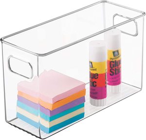 Small Plastic Clear Stackable Pantry Organization and Storage Containers Clear Organizing Bins