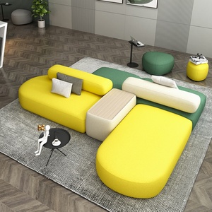 Public Reception Waiting Lounge <b>Sofa</b> Office Furniture Business Square Modular Combination Office <b>Sofa</b> - Product Image 2