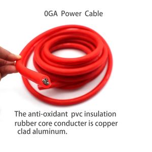 Kit de câblage complet pour amplificateur 0 Gauge CCA en cuivre plaqué aluminium, 3000W max, câble d'alimentation audio pour <span class=keywords><strong>voiture</strong></span>, fusible, subwoofer, monobloc, camping-car, bateau - Product Image 4