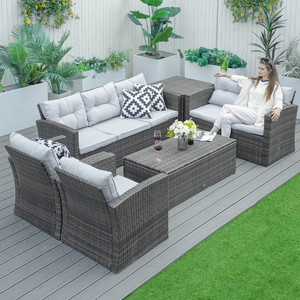 <b>Outdoor</b> Luxury <b>Rattan</b> Woven High Quality Combination Set Manufacturers Direct Leisure Simple Furniture - Product Image 1