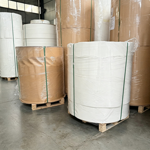 กระดาษเคลือบ PE แบบม้วนจัมโบ้ เคลือบ PE ด้านเดียวและสองด้าน เกรดอาหาร สำหรับการผลิตบรรจุภัณฑ์กระดาษ - Product Image 2