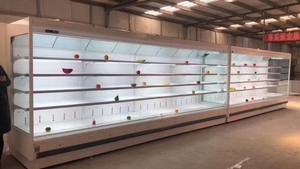 Mở máy làm lạnh không khí siêu thị mát hiển thị cửa kính hiển thị thương mại tủ lạnh phía trước CE - Product Image 4