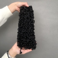 Funmi para Pixie Curl High-End 12A Grado Super Double Drawn Virgen Cutícula Alineada Paquetes de cabello brasileño Color natural crudo