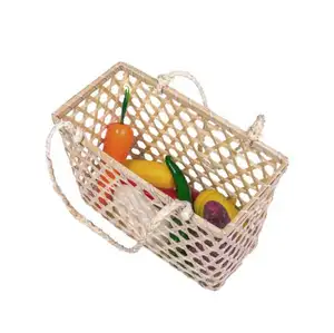 High Quality Natural Handmade Bamboo Picnic Basket Gift Baskets Packing Tote