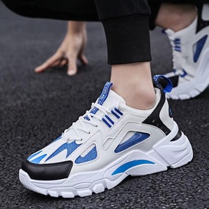Chaussures de sport décontractées pour hommes : Chaussures de course souples et respirantes avec lacets, styles variés et pleines de style. - Product Image 1