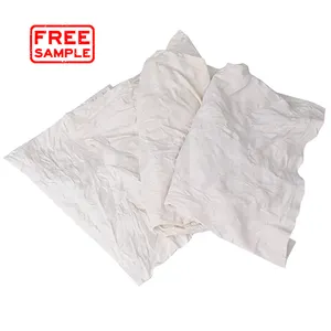 Youyi 100% Cotton Color Fabric Waste Used White Tshirt Rags Cotton Wiping Rags for Machine Cleaning
