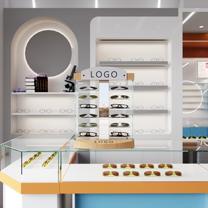 Fancy Eyewear cửa hàng Kính mắt nhà máy gỗ tùy chỉnh 3 cặp kính mát kính truy cập hàng đầu hiển thị quang học đứng - Product Image 6
