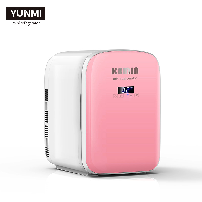 Дверной домашний косметический холодильник для макияжа, красивый мини-холодильник, индивидуальный портативный стеклянный, 22 л, электрический, компактный розовый, 70 дюймов, 1 шт./коробка