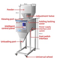Machine de pesage et de remplissage verticale semi-automatique pour granulés, arachides, riz, noix, café et poudre de lait, en gros, à vendre