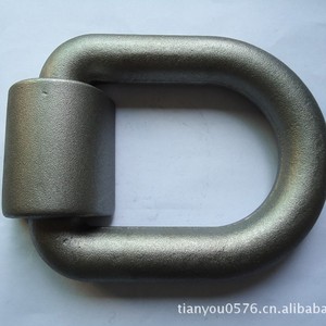 Forged D Ring D3005 1 Inch Zinc Plated Iron For Manufacturing Connect Cargo Control Accessories - Product Image 2