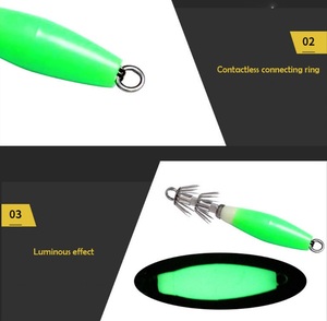 Fish king — hameçon lumineux phosphorescent à 32 aiguilles, appât artificiel idéal pour la pêche d'hiver au calmar, au seiche, au poisson, carpe, multicolore - Product Image 2