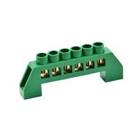 Bloc de bornes sur rail DIN, type pont, pour distribution de terre neutre, connecteur électrique