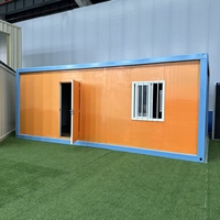 Maison conteneur métallique carrée préfabriquée, pliable, à assemblage rapide, économique, détachable, moderne et respirante pour chambre et bureau (CCS)