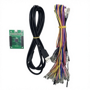 Kit Encodeur USB XinMotek à Retard Zéro pour 2 Joueurs, avec Câbles <span class=keywords><strong>de</strong></span> Joystick, pour Clavier <span class=keywords><strong>PC</strong></span> MAME – Vente Flash - Product Image 1