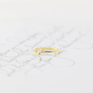 Bague de fiançailles et de mariage en argent sterling pour femme, bague d'index en diamant créée en laboratoire, cadeau de mariage - Product Image 1