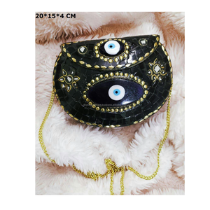 Femmes Messenger Evil Eye Soirée Sacs à main Mesdames Mariage Pochette de mariée Luxe Métal Sac à main Cadre Pochette Métal Sac à main - Product Image 1