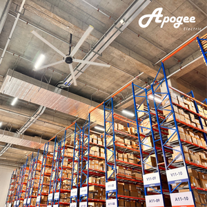 Ventilateurs de plafond industriels HVLS à grand débit d'air avec moteur PMSM de 7,3 m pour entrepôt au Japon - Product Image 6
