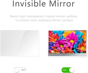 Miroir de salle de bain intelligent de luxe de 27 pouces, étanche, avec système Android, adapté aux baignoires - Product Image 5