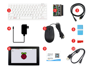 Kit PI400-KIT-ORD-7INCH-US Pi 400 avec accessoires tiers et accessoire Waveshare Écran tactile 7 pouces K582 - Product Image 3