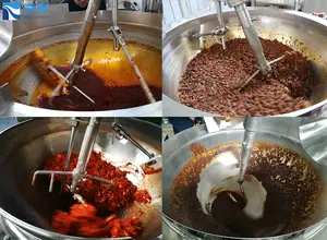 Nuovo disegno di cottura degli alimenti mixer macchina salsa di peperoncino rosso di cottura mixer produttore di attrezzature