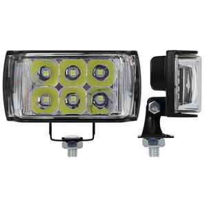 9-36V 3 pouces 3 Side Shooter Spot led lumière de travail blanc avec rouge <span class=keywords><strong>bleu</strong></span> clignotant phare LED barre lumineuse de travail pour camion - Product Image 4