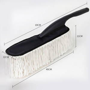 Brosse de lavage de voiture multifonctionnelle Plumeau et outil de nettoyage des vitres avec chiffon en coton Brosse de nettoyage - Product Image 6