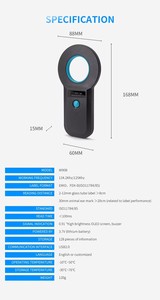 134.2Khz Rfid Emid FDX-B Handheld Microchip Lezer Toegangscontrole Huisdieren Scanner Voor Katten Honden Andere Dieren Em4305 Glas Toegang - Product Image 6