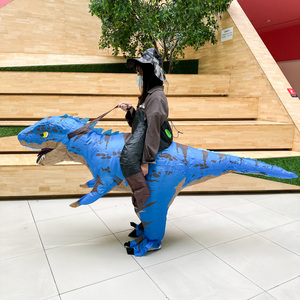 Prix usine Spooktacular Créations Halloween Gonflable Adulte Dinosaure Costume Ride-On T-Rex Blow up Costume pour <span class=keywords><strong>DressUp</strong></span> - Product Image 5