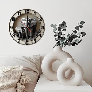 Reloj de Pared Redondo de Madera para Decoración del Hogar, 25x25 cm, Reloj de Pared Moderno de Madera sin Tictac - Product Image 4