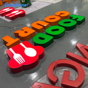 Insegne 3D in Acrilico Illuminate a <span class=keywords><strong>LED</strong></span>, Lettere Personalizzate Impermeabili Luminose per Ristoranti <span class=keywords><strong>e</strong></span> Centri Commerciali - Product Image 5