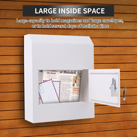Boîtes aux lettres murales en acier galvanisé personnalisées pour l'extérieur, nouvelle arrivée, avec clés pour utilisation postale