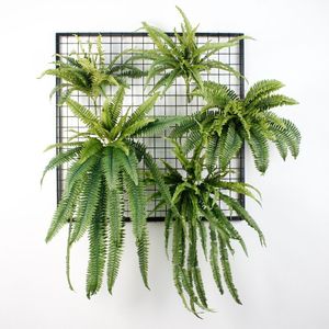 Gazon artificiel péruvien, vente en gros, Simulation de vert, pot de plantes feuilles pour la décoration murale - Product Image 1