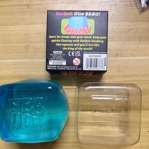 Needoh Sensory Cube Soft Glitter Stress Relief <b>Toy</b> Super Solid Squish Handheld Fidget Gift for Kids Adults Office <b>Desk</b> Play - Product Image 6