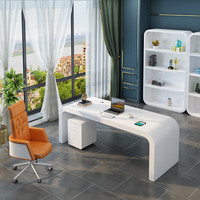 Bureau de direction moderne et durable en forme de U avec design de pièce carrée, mobilier OEM