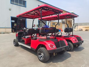 Voiturette de golf électrique 4 places personnalisée en acier 48V avec moteur, vitesse 60 km/h, panneau solaire - Product Image 5
