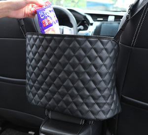 Langlebige JIAYI Anpassbare Auto-Aufbewahrungstasche Netztasche für Zwei Sitze PU-Leder 3-Fächer Neuer China-Chic Stil Maßanfertigung - Product Image 6