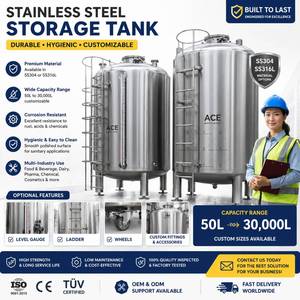맞춤 제작 스테인리스 스틸 적층형 화학물질 운반 탱크 500L 1000L - Product Image 2