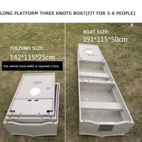 Bateau de pêche pliable compact, léger et facile à transporter pour les pêcheurs, bateau de pêche pliable de 2,5 m à 5,5 m