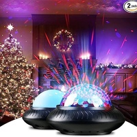 PKnight Projecteur de Scène LED DMX Rechargeable, Petite Boule Magique, Contrôle Sonore, IP65, Lumière Rotative à Changement de Couleur