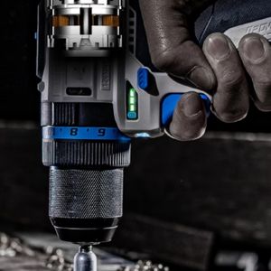 Perceuse à percussion sans fil robuste avec batterie à charge rapide pour le travail du béton, du métal et du bois, perceuse sans balais - Product Image 6