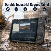 Tablette industrielle robuste durable 10 pouces Intel I7 8+128 Go IP68 Windows 11 Pro 10 cœurs 4,7 GHz Tablette étanche IP68 pour le travail sur le terrain