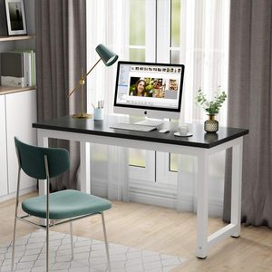 YQFOREVER Wooden Computer Office <strong>Small</strong> <strong>Desk</strong> Gaming Table Study Writing Table Modern Simple Style <strong>PC</strong> <strong>Desk</strong> with Metal Legs - Product Image 2