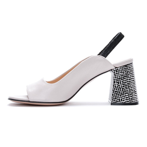 Sandalias Casuales de Tacón Alto con Punta Abierta y Diseño de Boca de Pescado en Piel Sintética para Mujer, Tendencia de Moda de Primavera Verano - Product Image 2