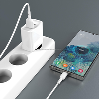 Cable de Datos USB Tipo-C de Fábrica, 2A, Carga Rápida, con Malla de Protección, Color Blanco, para Teléfono Móvil, Computadora, Cámara y Banco de Energía, 1.2m