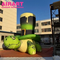 Décoration d'événements thématiques, tortue gonflable, tortue de mer gonflable de dessin animé pour la publicité