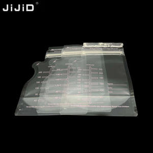 JIJID di alta qualità riutilizzabile con chiusura a Zip Self-standing Bpa Free Cartoon latte materno sacchetti per la conservazione del congelatore latte materno - Product Image 4