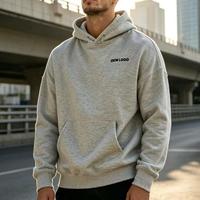 Produsen Hoodie Pria Ukuran Besar Berkualitas Tinggi Berbagai Model Dengan Cetak Flock