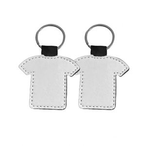 Porte-clés en cuir PU à motif lychee, personnalisable avec logo, par sublimation thermique - Product Image 1